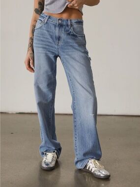 Pistola Bobbie mid rise wide leg jeans